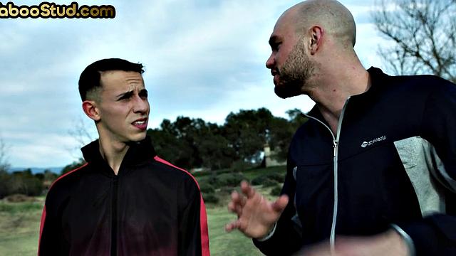 Taboo stud barebacked by stepbrother after training