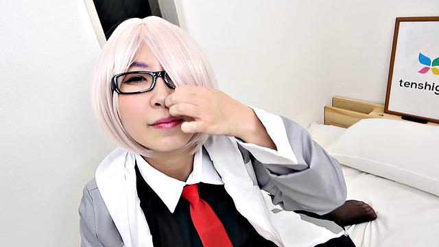 Kyoko Mikami with her huge tits is back for more sexy fun in her costume