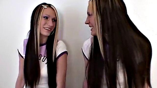 Tasty siblings masturbating side by side