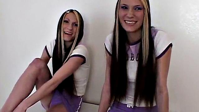 Tasty siblings masturbating side by side