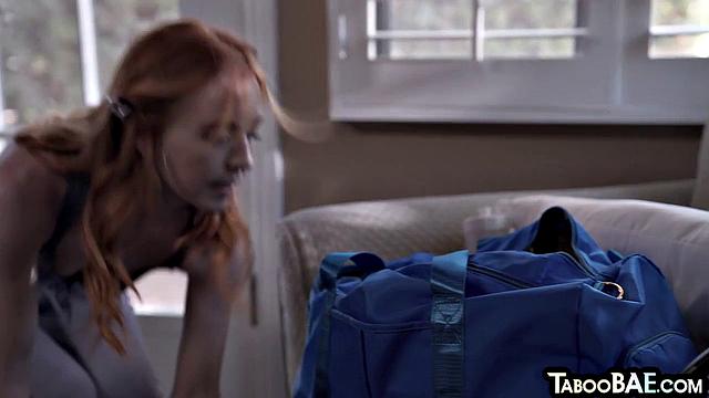 Petite ginger babe gets pussy destroyed