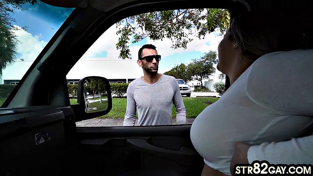 Curious straight tasting gay hole