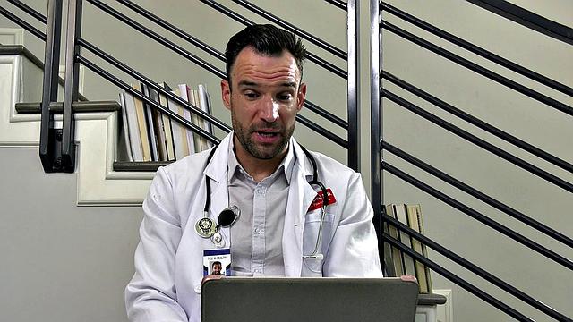 Anal Beads Stuck in Big Tits Maddy May's Ass, Needs an Deep Dicking