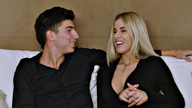 Miss Naughty flaunts her prowess while her wild wife blows her guest in the kitchen - an insatiable XXX scene!