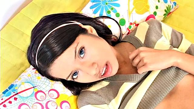 Little Lupe with small tits and Dildo