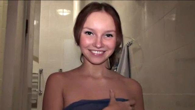 Tiny Miley rubbing her Wet Pussy