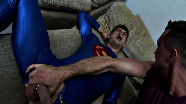 Gayslave suffers BDSM anal torment by hunk master
