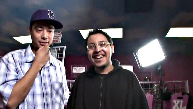 Cock whore rides in sex shop trio