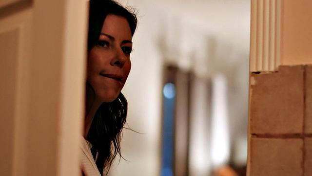 Stunning stepmom with big tits rides her stepson's cock