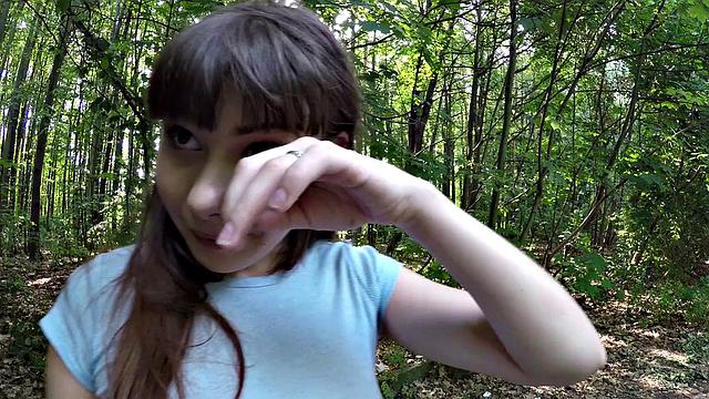 French Babe with tattoos & piercings pays for sex with lost job in park