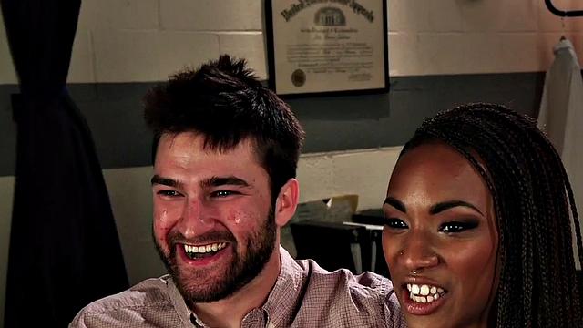 Ebony BDSM domina fucked by doctor in front of cuckold BF