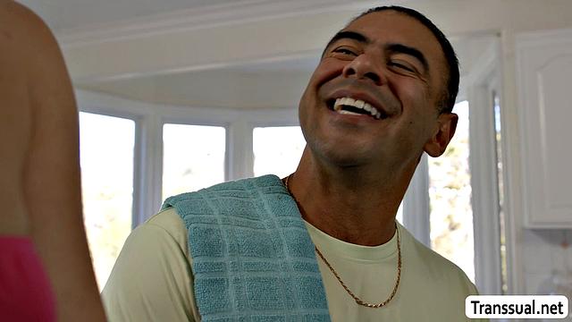 Cake making evolves into intense anal sex