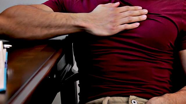 Sturdy college amateur masturbates for cumshot