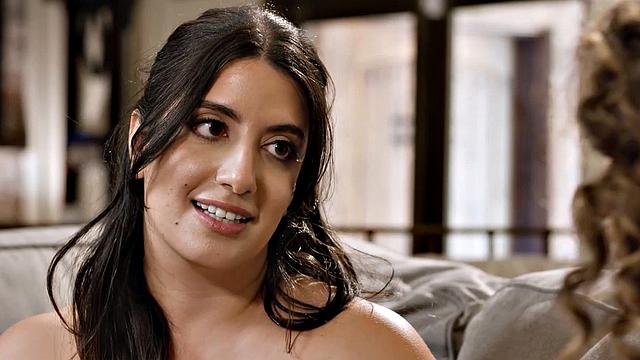 GIRLSWAY - Naturally Stacked Babe Sarah Arabic Is Turned On By Busty BFF Uniform