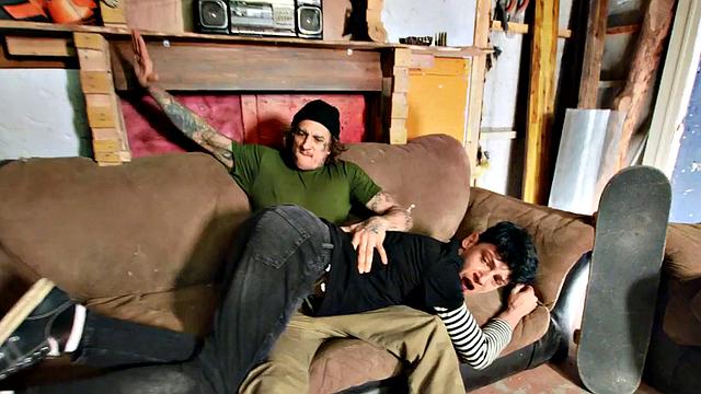 Bottom perverted gay loves fucking in anal hole