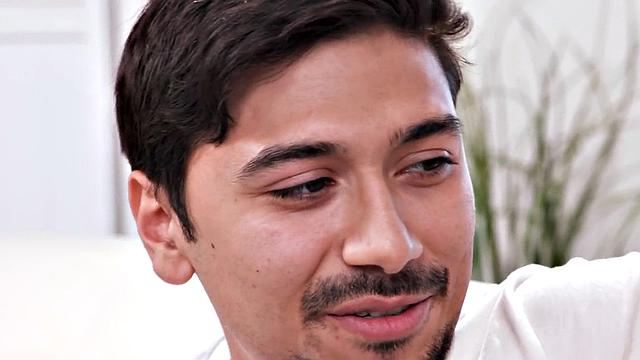 Hairy bitch in lingerie threesome