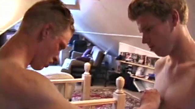 The scene opens with Brandon, Christian, Ricky and Jordan kissing and fooling around on the bed. They daisy chain on the floor to ensure each gets his dick sucked.