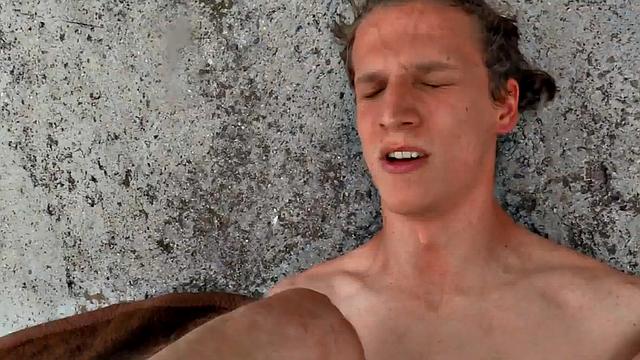 Euro picked up stud gets fucked for money in public POV outdoor