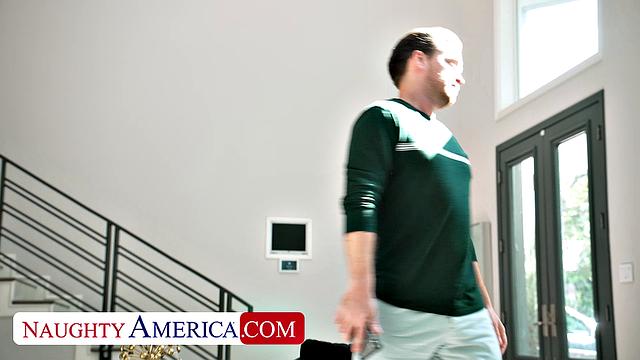 Sexy Blake Wilde borrows a married cock