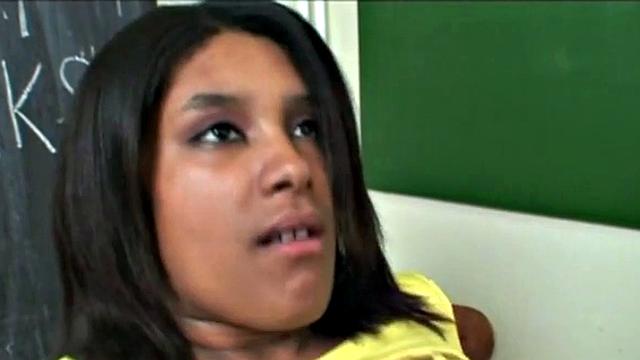 Black Teen Masturbate caught and Fucked by her teacher