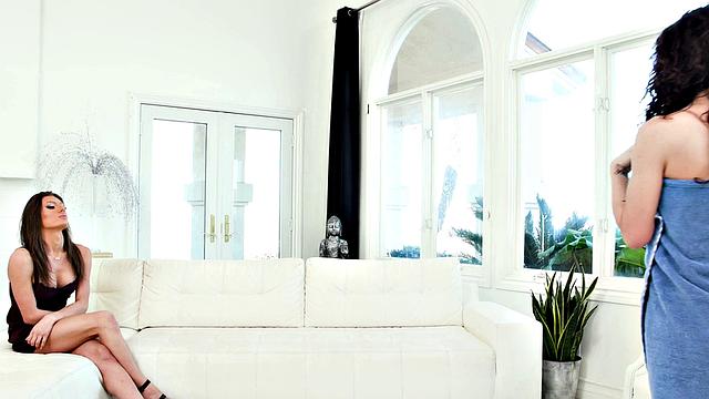 DEVILS FILM - Sexy Threesome With Trans Jade Venus, Her Fiancé, and A Naughty Stranger