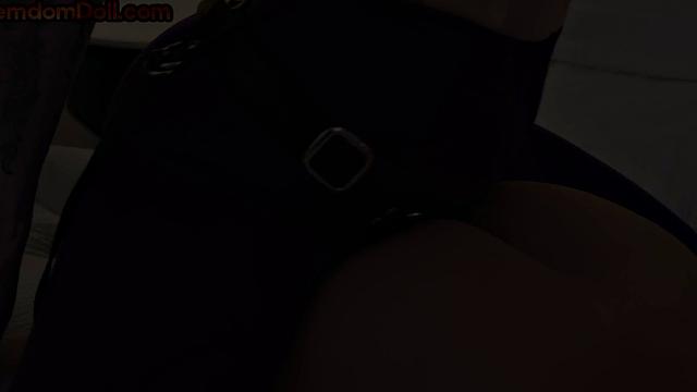CFNM pegging domina nails ass with strapon