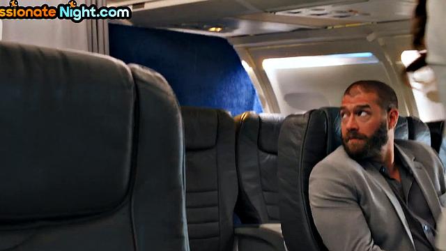 Cockhungry stewardess pounded in plane by passenger