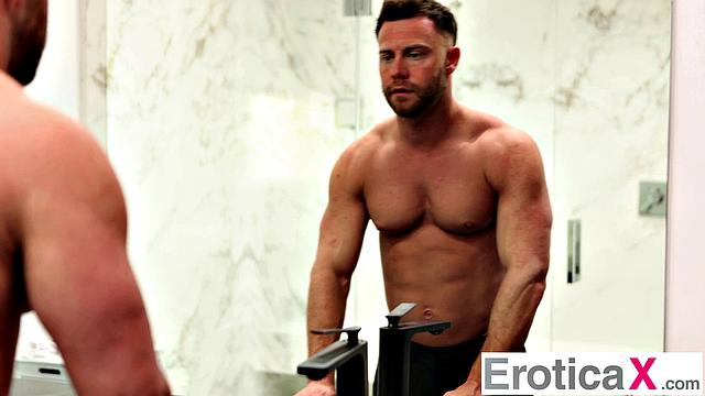 Sated Brunette Fucks Man Before Work - EroticaX