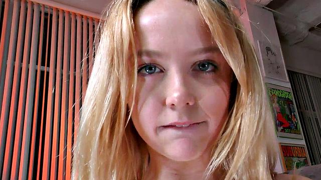 21yo POV GF oiled pussy fucked after cocksucking