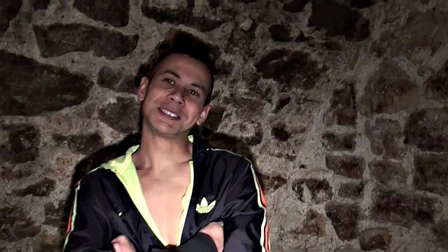 Skinny amateur bottom rimmed and fucked in basement