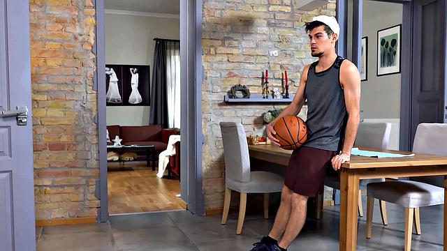 A kinky blonde get a hard pounding on the couch while wearing a nightie and flexing her tight bald pussy