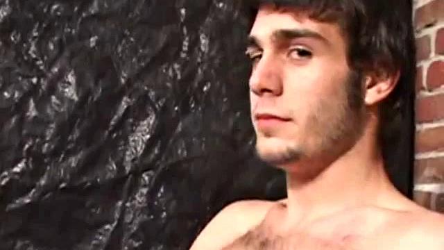 Woody Steel sneaks off to his private place in the garage to jack off. There, he strips and works up a boner. Once stiff, he strokes with determination and edges himself a few times before pumping his cum load onto the floor.