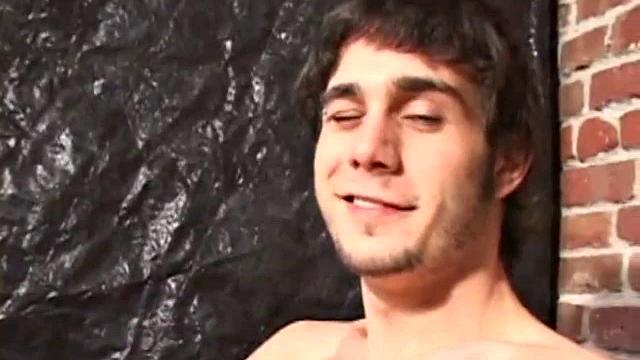 Woody Steel sneaks off to his private place in the garage to jack off. There, he strips and works up a boner. Once stiff, he strokes with determination and edges himself a few times before pumping his cum load onto the floor.