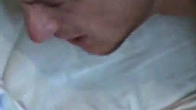Homemade German gay assfucked and jizzed by BF at home
