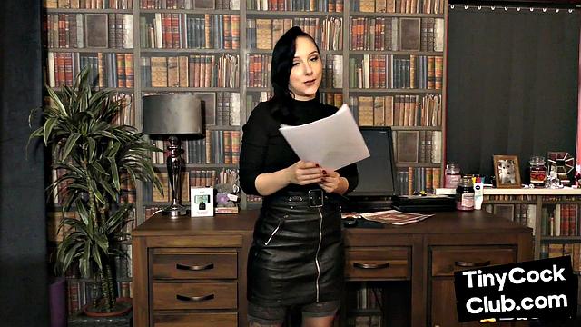 Dirty talking SPH femina humiliates losers with small penis