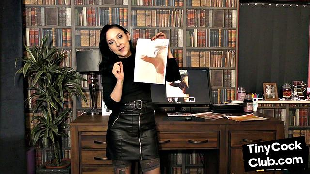 Dirty talking SPH femina humiliates losers with small penis