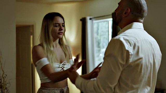 Cute stepdaughter banged by stepdad