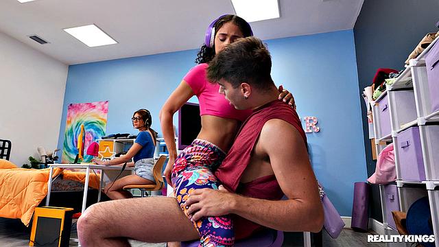 Gamer Grabs Dorm Dick