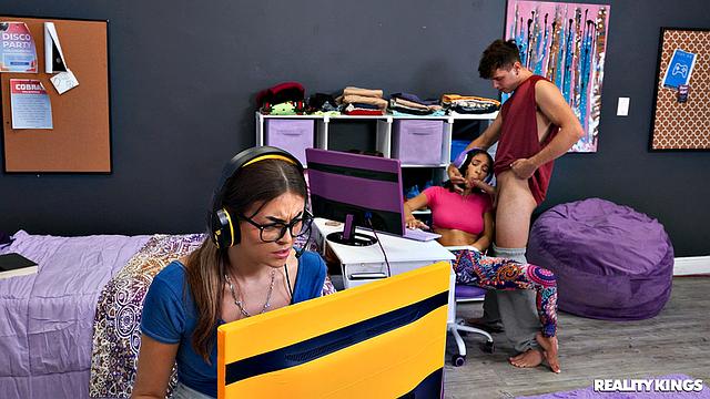 Gamer Grabs Dorm Dick