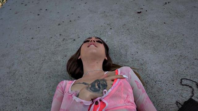 POV inked petite bae got pounded outdoors in her tight pussy