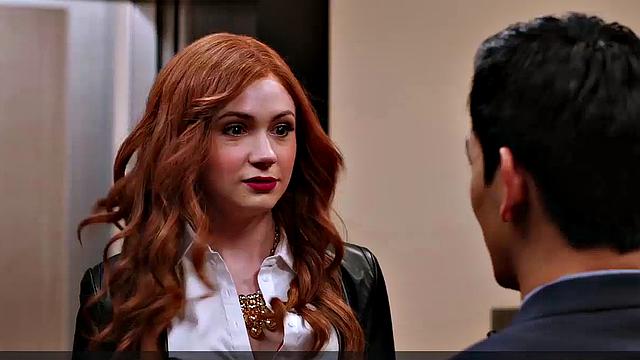 Karen Gillan in lingerie scenes