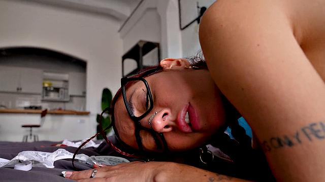 Panty Sniffer Rewarded With Latina Pussy