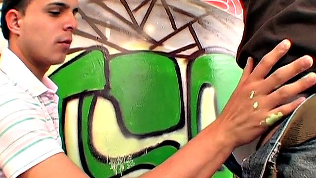 Skinny Latin twink barebacks tight asshole after BJ