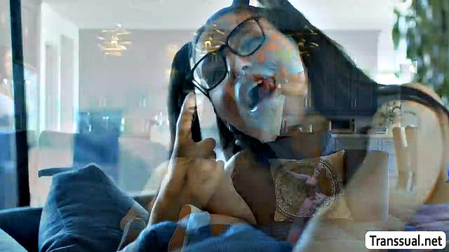 Caught my TS stepsis with my Ebony friend