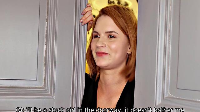 STUCK4K. Red-haired Czech with big boobs fucked before dinner