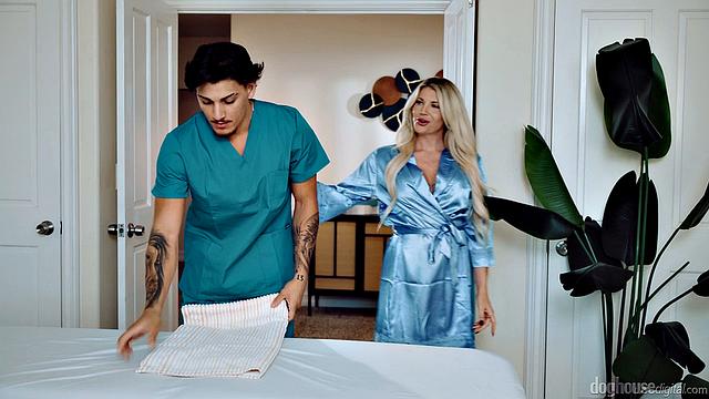 Тейлор Уайлд получает горячий массаж и жестко трахается с Виктором Рэем