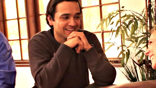 Blonde housewife takes it anally from stud