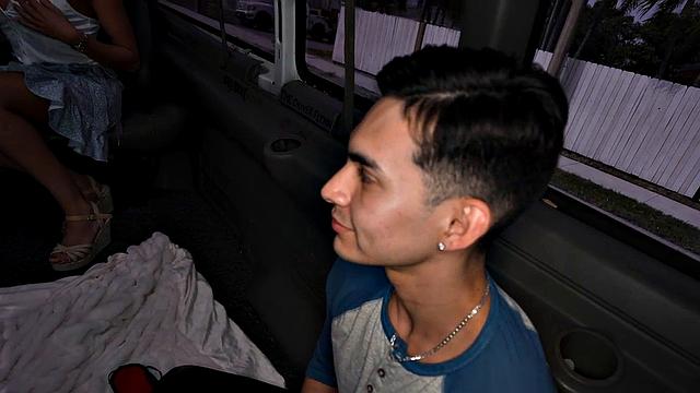 picked up jock spoils ass in public van outdoor