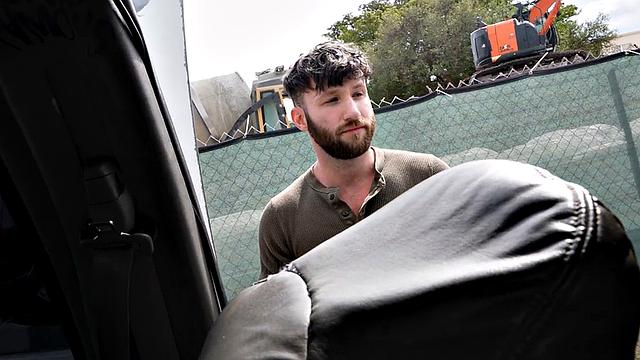 picked up jock spoils ass in public van outdoor