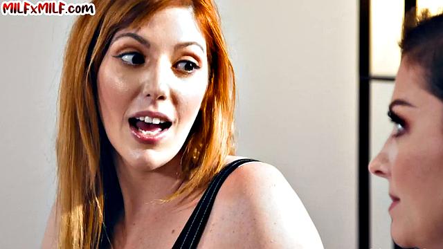 Big-titted ginger cougar eaten by GF